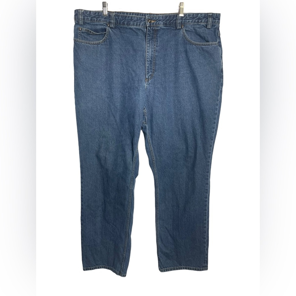 Duluth jeans Men’s size 44 x 34 relaxed fit straight leg blue jeans BEAUTIFUL 💙